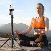 Заредете изображение във визуализатора на галерията – Ugreen LP680 selfie stick with stand and Bluetooth remote control 1.8m - black

