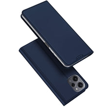 Заредете изображение във визуализатора на галерията – Dux Ducis Skin Pro eco-leather case for Xiaomi Poco M6 Pro/Redmi 12/Redmi 12R - blue
