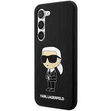 Заредете изображение във визуализатора на галерията – Karl Lagerfeld KLHCS23MSNIKBCK S23+ S916 hardcase black/black Silicone Ikonik
