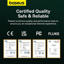 Заредете изображение във визуализатора на галерията – Baseus fast network cable RJ-45 cat.8 40Gbps 10m braided - black
