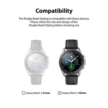Заредете изображение във визуализатора на галерията – Ringke Bezel Styling case frame envelope ring Samsung Galaxy Watch 3 45 mm black (Stainless Steel) (GW3-45-08)

