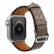 Заредете изображение във визуализатора на галерията – Strap Leather Leather strap for Apple Watch Ultra, SE, 8, 7, 6, 5, 4, 3, 2, 1 (49, 45, 44, 42 mm) bracelet dark brown
