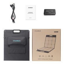 Заредете изображение във визуализатора на галерията – Choetech solar charger 200W portable solar panel black (SC011)
