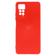 Заредете изображение във визуализатора на галерията – Vennus Silicone Heart Case for Xiaomi Redmi Note 11 Pro/Note 11 Pro 5G design 1 red
