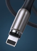 Заредете изображение във визуализатора на галерията – Baseus Zinc magnetic USB cable - Lightning 1.5A 2m black (CALXC-I01)
