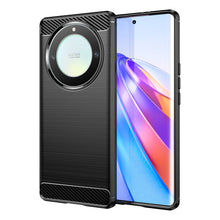 Заредете изображение във визуализатора на галерията – Carbon Case case for Honor Magic5 Lite / X40 / X9a flexible silicone carbon cover black
