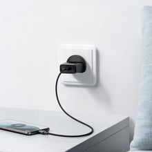 Заредете изображение във визуализатора на галерията – Ugreen UK wall charger (United Kingdom) USB-A QC3.0 18W black (CD122)
