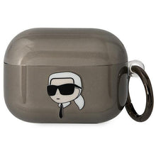 Заредете изображение във визуализатора на галерията – Karl Lagerfeld KLAPHNIKTCK AirPods Pro cover black/black Karl`s Head

