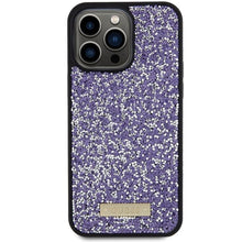Заредете изображение във визуализатора на галерията – Original faceplate case GUESS GUHCP15XPFGSBSP for iPhone 15 Pro Max (Rhinestone Metal Logo / Light pink)
