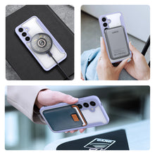 Заредете изображение във визуализатора на галерията – Dux Ducis Skin X Pro case with magnetic ring / stand for Samsung S24 - purple
