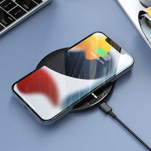 Заредете изображение във визуализатора на галерията – Wireless Induction Charger QI Universal Fast Charge - FC06 15W Black (min.2A)
