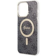 Заредете изображение във визуализатора на галерията – Original Case GUESS hardcase 4G MagSafe GUHMP14XH4STK for Iphone 14 Pro Max black
