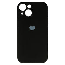 Заредете изображение във визуализатора на галерията – Vennus Silicone Heart Case for Iphone 14 design 1 black

