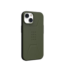 Заредете изображение във визуализатора на галерията – ( uag ) urban armor gear civilian compatible with magsafe гръб за iphone 13 / 14 green
