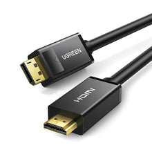 Заредете изображение във визуализатора на галерията – DisplayPort - HDMI cable Ugreen DP101 4K 3m - black
