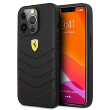 Заредете изображение във визуализатора на галерията – Ferrari FEHCP13LRQUK iPhone 13 Pro/13 6.1" black/black hardcase Off Track Quilted
