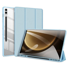 Заредете изображение във визуализатора на галерията – Dux Ducis Toby case with flip stand for Samsung Galaxy Tab S9 FE - blue
