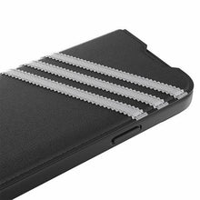 Заредете изображение във визуализатора на галерията – Adidas OR Booklet Case PU iPhone 14 6.1" black/black white 50195
