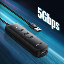 Заредете изображение във визуализатора на галерията – Ugreen HUB USB Type A splitter - 4x USB 3.2 Gen 1 black (CM416 80657)
