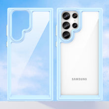 Заредете изображение във визуализатора на галерията – Outer Space Case for Samsung Galaxy S23 Ultra cover with a flexible frame blue

