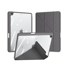 Заредете изображение във визуализатора на галерията – Dux Ducis Magi case for iPad 10.9'' 2022 (10 gen.) cover with stylus holder smart cover stand gray
