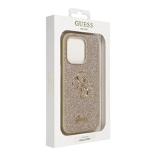 Заредете изображение във визуализатора на галерията – Original faceplate case GUESS GUHCP14LHG4SGD for iPhone 14 Pro (Fixed Glitter Big 4G / gold)
