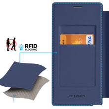 Заредете изображение във визуализатора на галерията – Dux Ducis Skin X Pro case for Samsung S24 Ultra with magnetic ring and flap - blue
