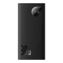 Заредете изображение във визуализатора на галерията – Baseus Adaman2 powerbank with digital display 10000mAh 30W 2 x USB / 1x USB Type C Overseas Edition PD QC SCP black (PPAD040101)

