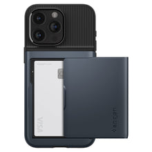 Заредете изображение във визуализатора на галерията – Spigen Slim Armor CS case for iPhone 15 Pro - blue
