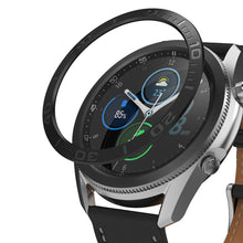 Заредете изображение във визуализатора на галерията – Ringke Bezel Styling case frame envelope ring Samsung Galaxy Watch 3 45 mm black (Stainless Steel) (GW3-45-08)
