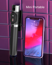 Заредете изображение във визуализатора на галерията – Selfie Stick - with detachable bluetooth remote control and tripod - P60 WHITE
