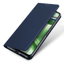 Заредете изображение във визуализатора на галерията – Dux Ducis Skin Pro case for Xiaomi Redmi Note 12 Pro+ flip cover card wallet stand blue
