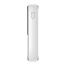 Заредете изображение във визуализатора на галерията – Baseus Qpow Digital Display Power Bank with Fast Charging 10000mAh 20W QC/PD/SCP/FCP with Built-in Lightning Cable White
