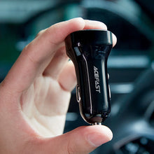 Заредете изображение във визуализатора на галерията – Acefast car charger usb a + typ c qc4.0 pd66w pps afc fcp lcd b4 black
