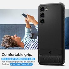Заредете изображение във визуализатора на галерията – Spigen RUGGED ARMOR GALAXY S23 MATTE BLACK
