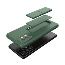 Заредете изображение във визуализатора на галерията – Wozinsky Kickstand Case Silicone Stand Cover for Xiaomi Redmi Note 11 Pro navy blue - TopMag
