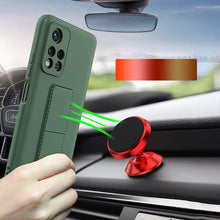 Заредете изображение във визуализатора на галерията – Wozinsky Kickstand Case Silicone Stand Cover for Xiaomi Poco M4 Pro 5G red - TopMag

