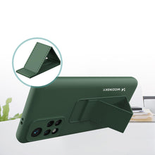Заредете изображение във визуализатора на галерията – Wozinsky Kickstand Case silicone stand cover for Xiaomi Redmi 10 navy blue - TopMag
