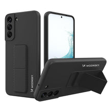 Заредете изображение във визуализатора на галерията – Wozinsky Kickstand Case silicone stand cover for Samsung Galaxy S22 + black - TopMag
