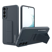Заредете изображение във визуализатора на галерията – Wozinsky Kickstand Case silicone stand cover for Samsung Galaxy S22 + navy blue - TopMag
