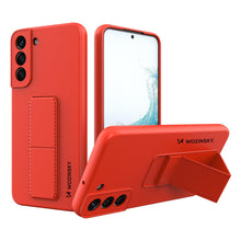 Заредете изображение във визуализатора на галерията – Wozinsky Kickstand Case silicone stand cover for Samsung Galaxy S22 + red - TopMag
