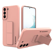 Заредете изображение във визуализатора на галерията – Wozinsky Kickstand Case Silicone Stand Cover for Samsung Galaxy S22 + Pink - TopMag
