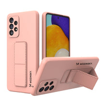 Заредете изображение във визуализатора на галерията – Wozinsky Kickstand Case Silicone Stand Cover for Samsung Galaxy A73 Pink - TopMag
