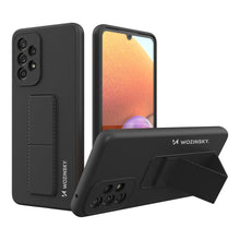 Заредете изображение във визуализатора на галерията – Wozinsky Kickstand Case Silicone Stand Cover for Samsung Galaxy A33 5G Black - TopMag
