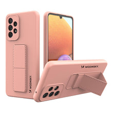 Заредете изображение във визуализатора на галерията – Wozinsky Kickstand Case Silicone Stand Cover for Samsung Galaxy A33 5G Pink - TopMag
