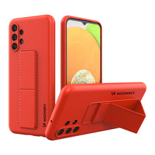 Заредете изображение във визуализатора на галерията – Wozinsky Kickstand Case Silicone Stand Cover for Samsung Galaxy A13 5G Red - TopMag
