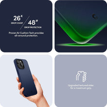 Заредете изображение във визуализатора на галерията – SPIGEN Cyrill Kajuk Mag compatible with MagSafe for IPHONE 15 PRO MAX navy
