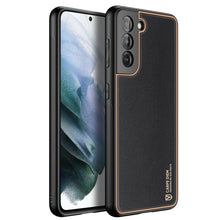 Заредете изображение във визуализатора на галерията – Dux Ducis Yolo elegant cover made of ecological leather for Samsung Galaxy S21 FE black - TopMag
