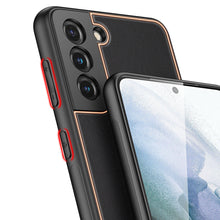 Заредете изображение във визуализатора на галерията – Dux Ducis Yolo elegant cover made of ecological leather for Samsung Galaxy S21 FE black - TopMag
