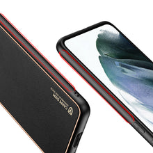 Заредете изображение във визуализатора на галерията – Dux Ducis Yolo elegant cover made of ecological leather for Samsung Galaxy S21 FE black - TopMag
